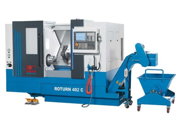 Roturn 402 C - Compact CNC lathe for series production with Siemens CNC control and tailstock
