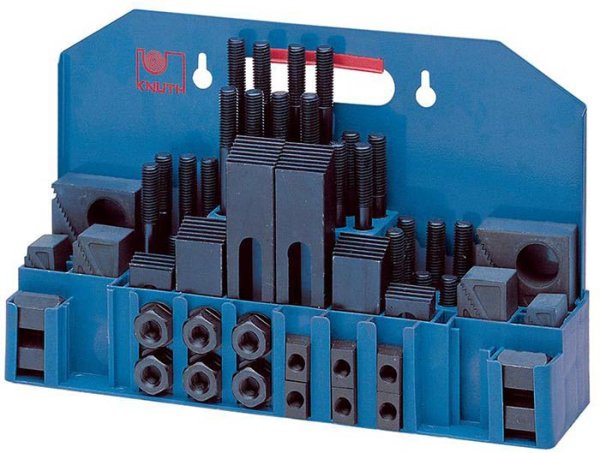 De Luxe Clamping Tool Set 16/M14 - Clamping tools for milling machines and drill presses