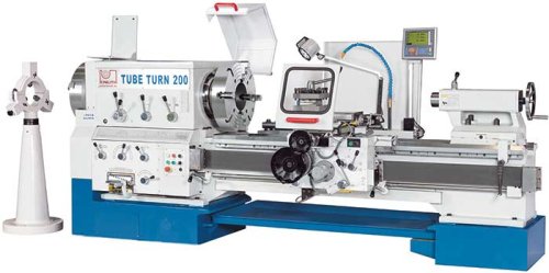 TubeTurn 135 - Heavy-duty lathe with large 
spindle bore and dual chuck for tube machining