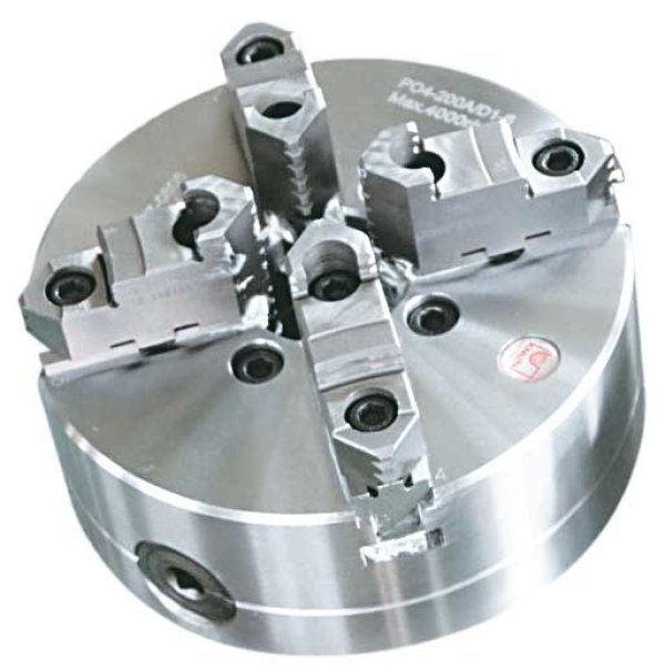 4-Jaw Lathe Chuck 250mm D1-6 (steel) - Centrically clamping lathe chuck