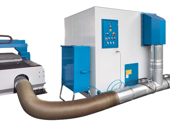 Dust collector and filtration unit available as optional feature